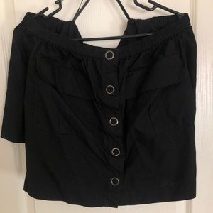 Free people cropped, off shoulder top